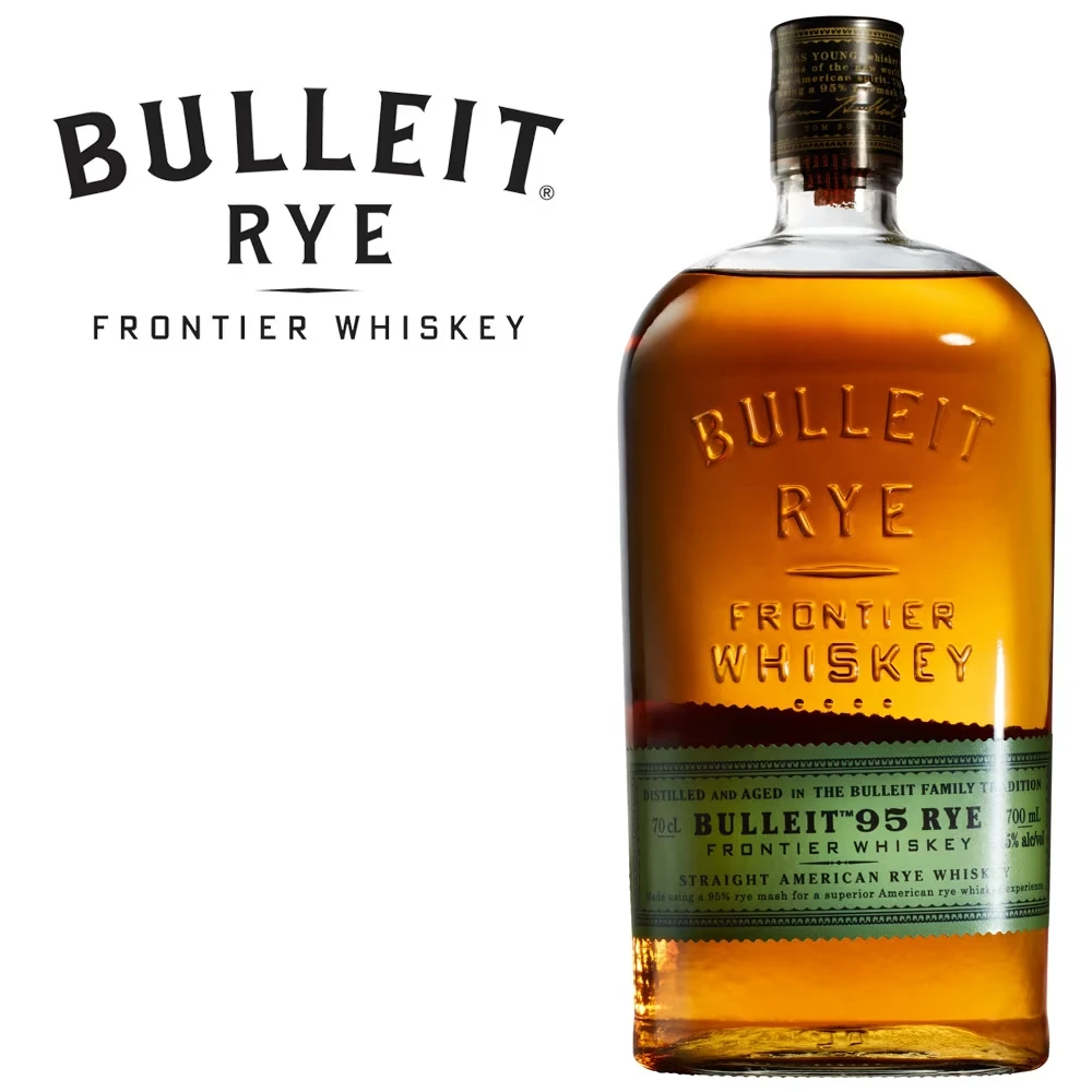 Whiskey, Rye, Flasche, Birnenfarbe?, Frontier Whiskey Etikett