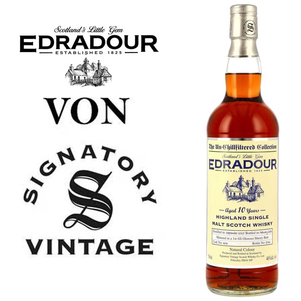 Edradour 2015 / 10 Jahre - Signatory - 1st Fill Oloroso Sherry Cask