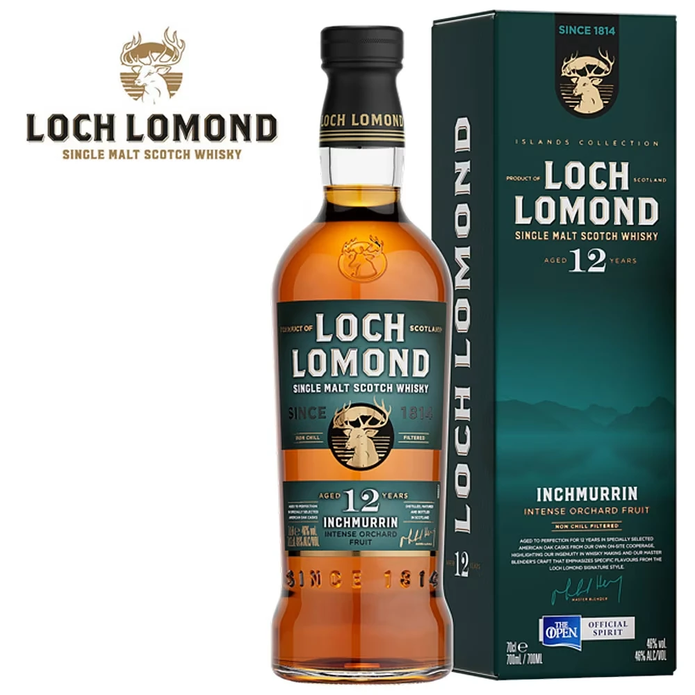 Einzelner Malz, Whisky, Loch Lomond, 12 Jahre, Inchmurrin