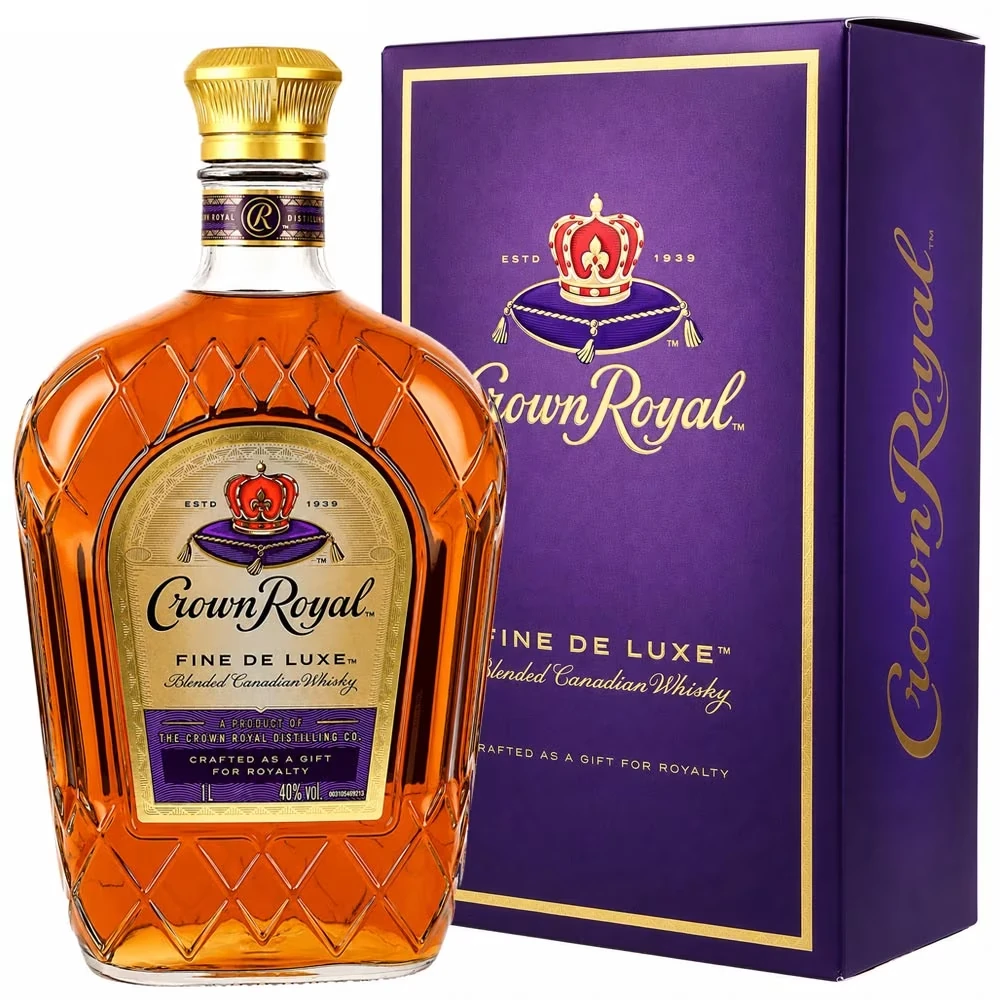 Crown Royal Fine De Luxe Canadian Whisky – 1 Liter