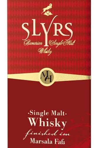 Slyrs Marsala Cask Whisky Etikett