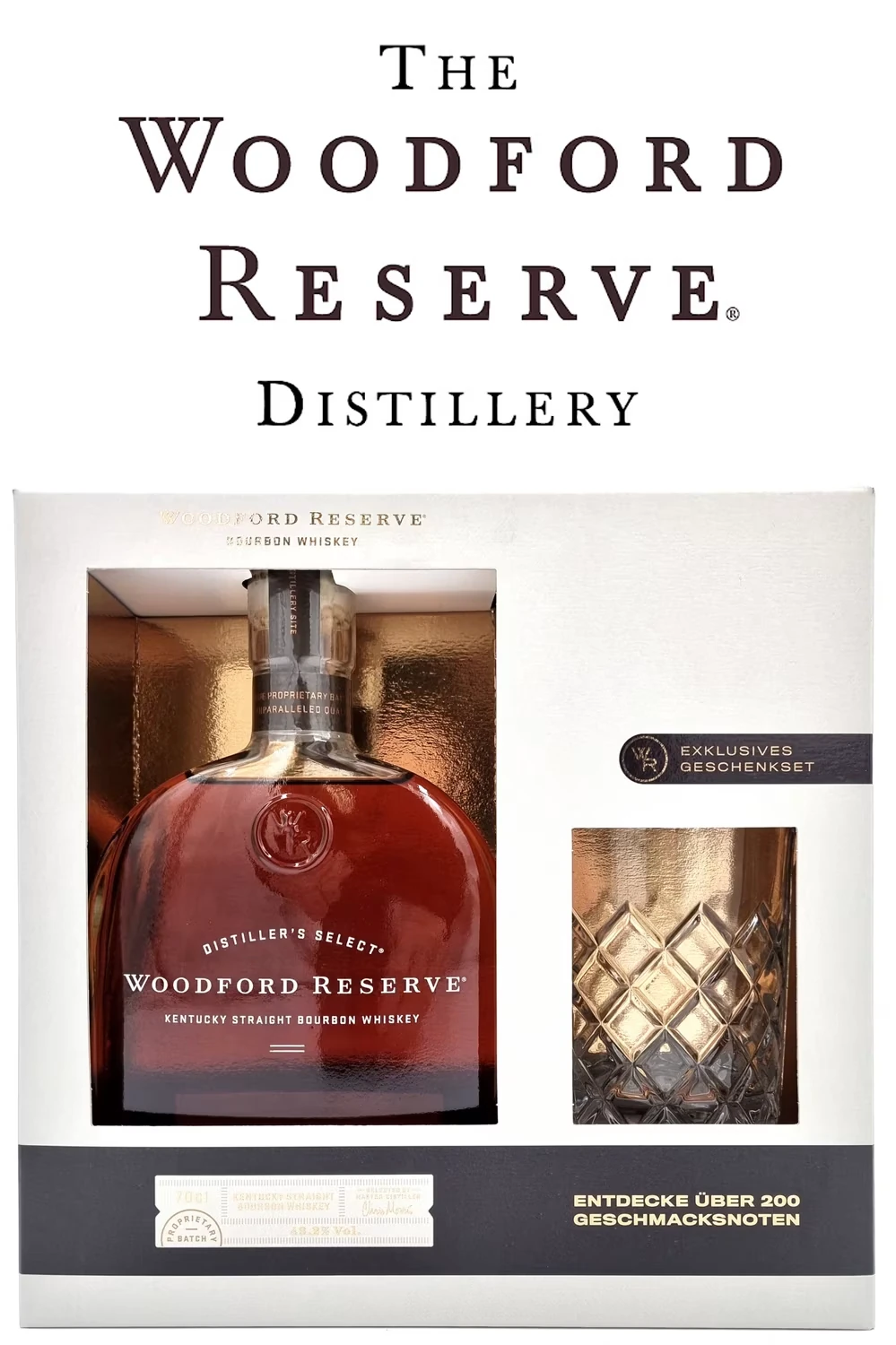 Woodford Reserve 43,2% mit Tumbler