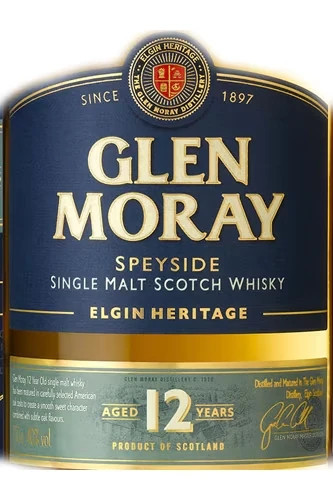 Glen Moray 12 Jahre - Etikett