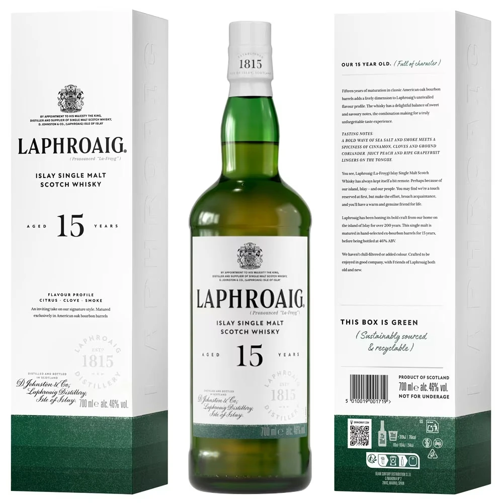 Laphroaig 15 Jahre - 46% Vol. - Islay Singel Malt