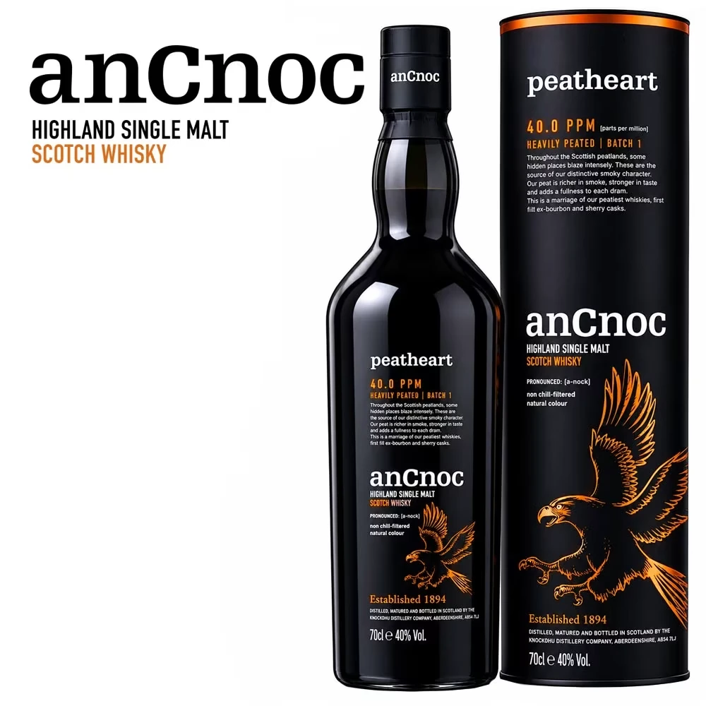anCnoc Peatheart 46% Vol. - 40 ppm