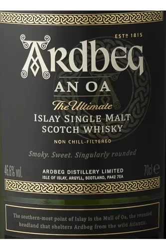 Ardbeg An Oa Etikett