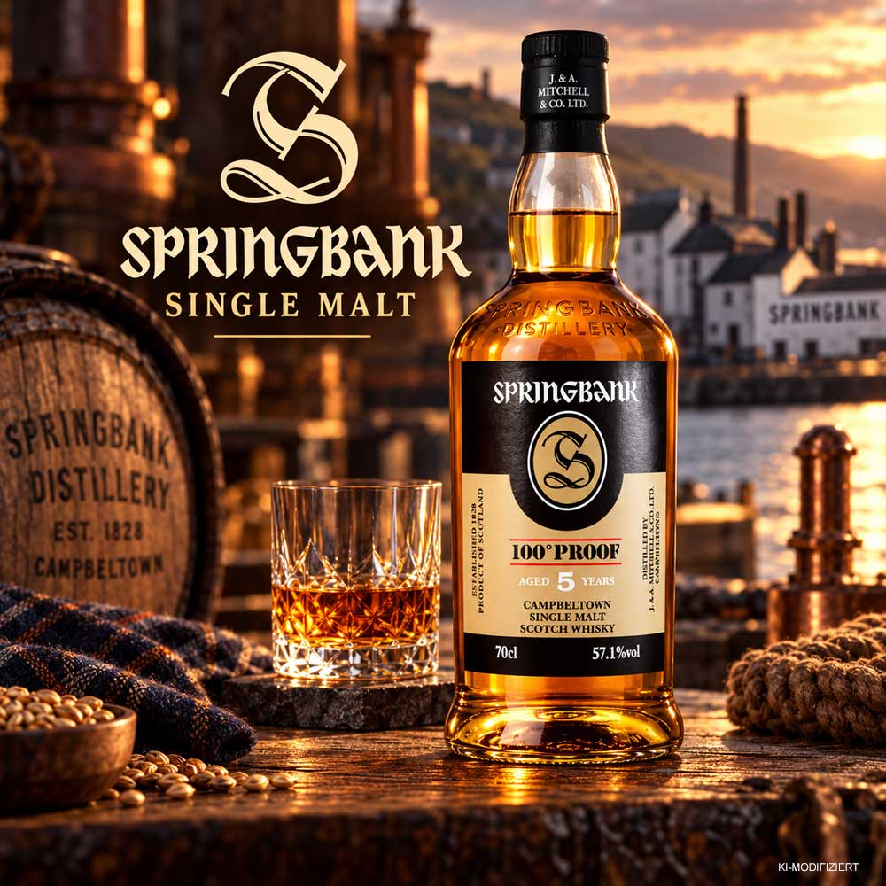 Single Malt Whisky, Scotch Whisky, Bernsteinfarben, Glasflasche, 5 Jahre gereift