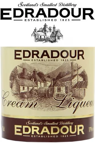 Edradour Cream Liqueur Etikett
