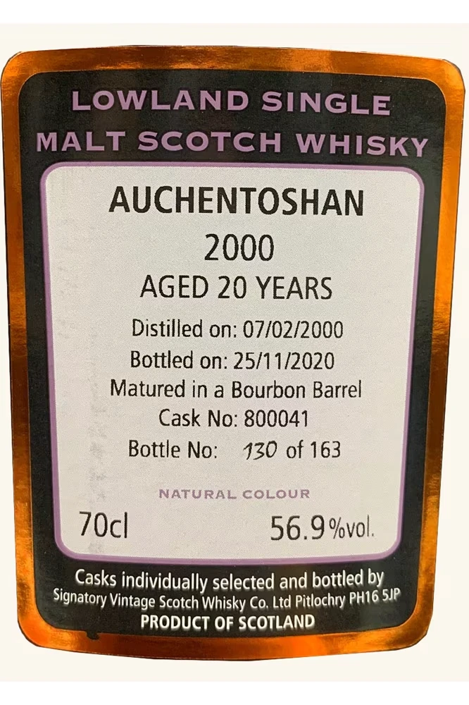 Auchentoshan 2000 Signatory 20 Jahre 56,9% Vol.