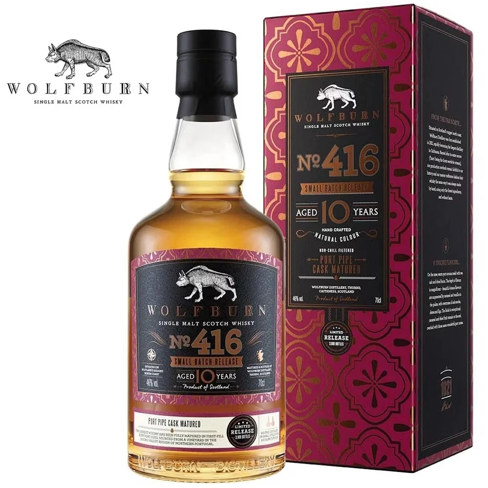 Wolfburn No. 416 Small Batch Release 10 Jahre Port Pipe Whisky