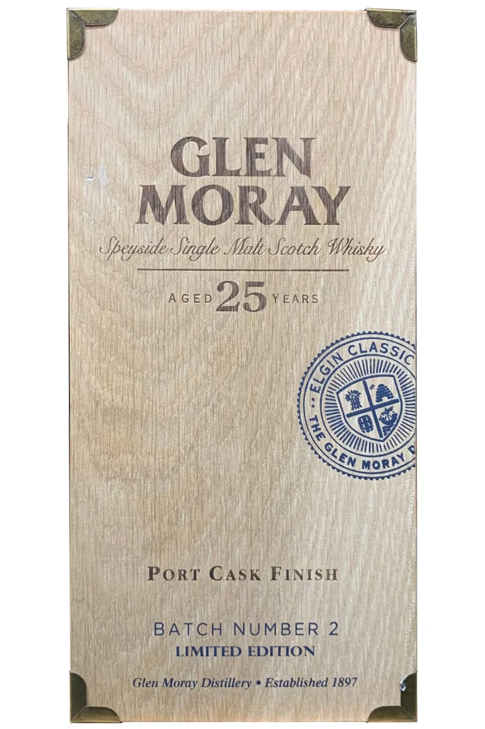 Glen Moray 25 Jahre Portwood - Box
