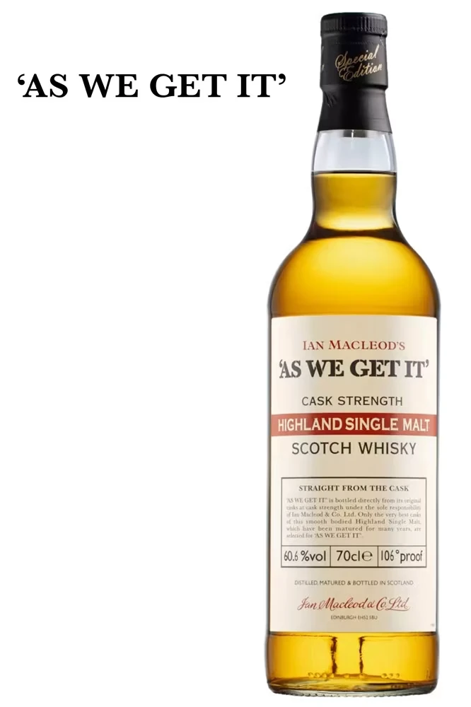 AS WE GET IT Highland Single Malt Whisky
