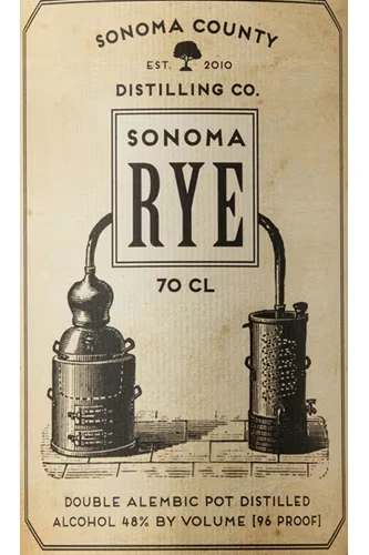 Sonoma Rye Whiskey Etikett