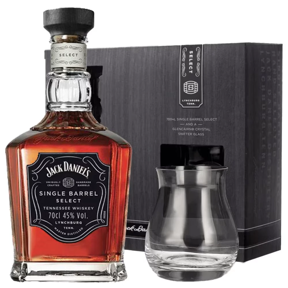 Jack Daniels Single Barrel Select & Glas - 45% Vol.