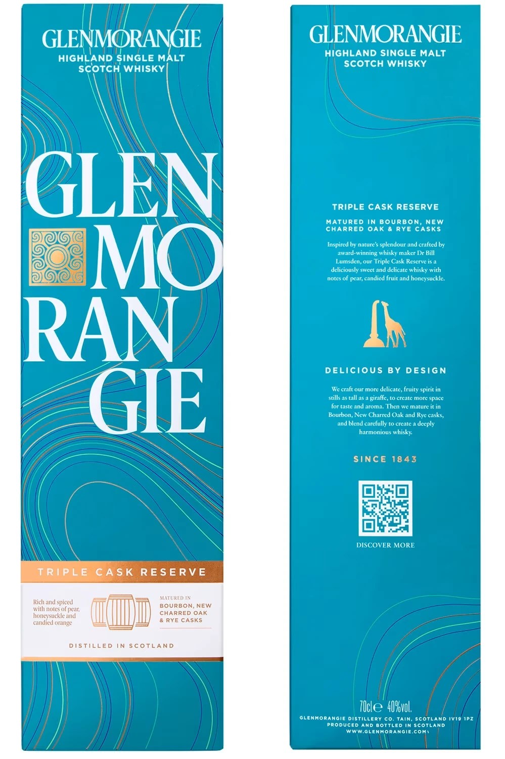 Glenmorangie Triple Cask Reserve - Box Vorder / Rückseiten