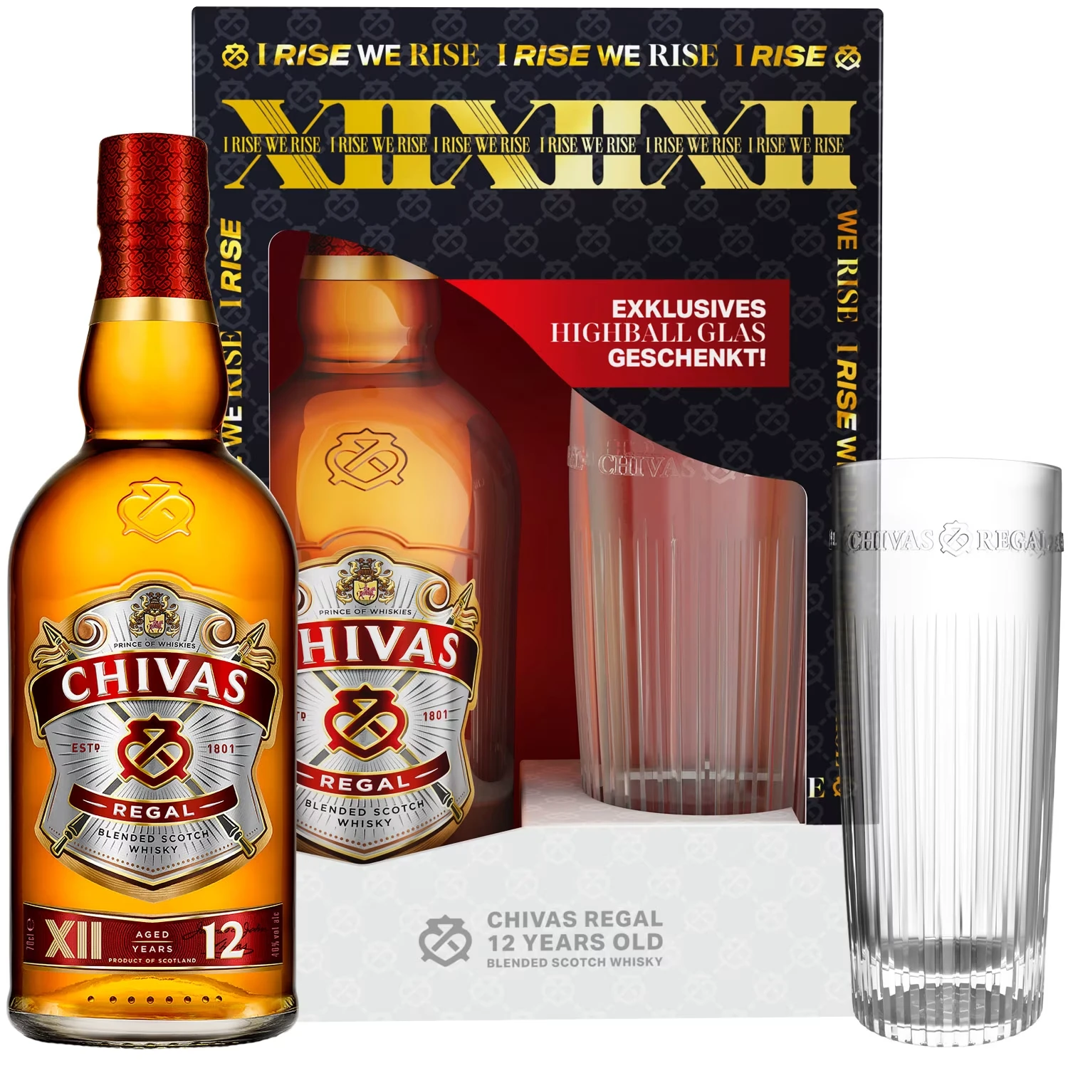 Chivas Regal 12 Jahre mit Highballglas