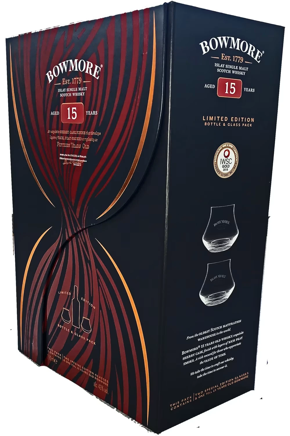 Bowmore 15 Geschenkset-Box