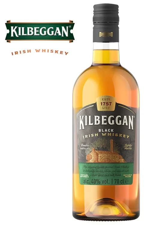 Kilbeggan Black Irish Blended Whiskey