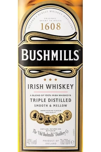 Bushmills Original Blended Whiskey Etikett