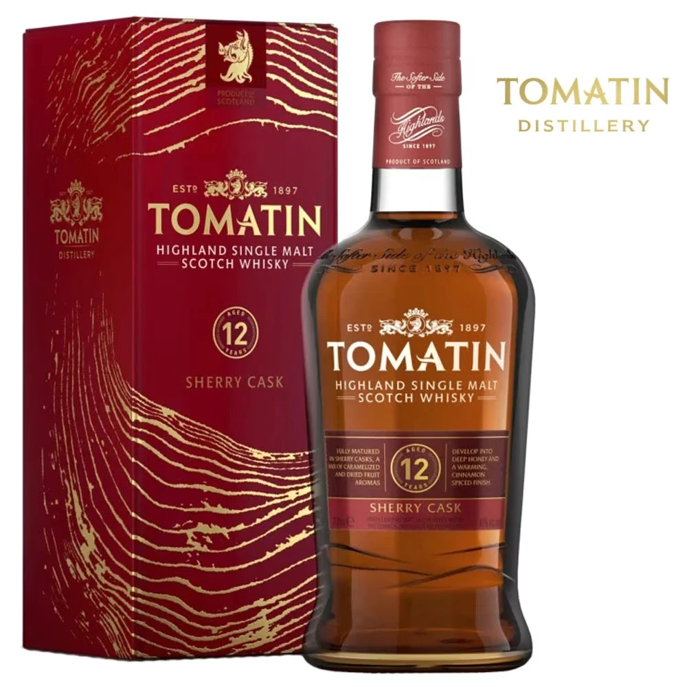 Tomatin, Highland Single Malt, Scotch Whisky, Sherry Cask, 12 Jahre