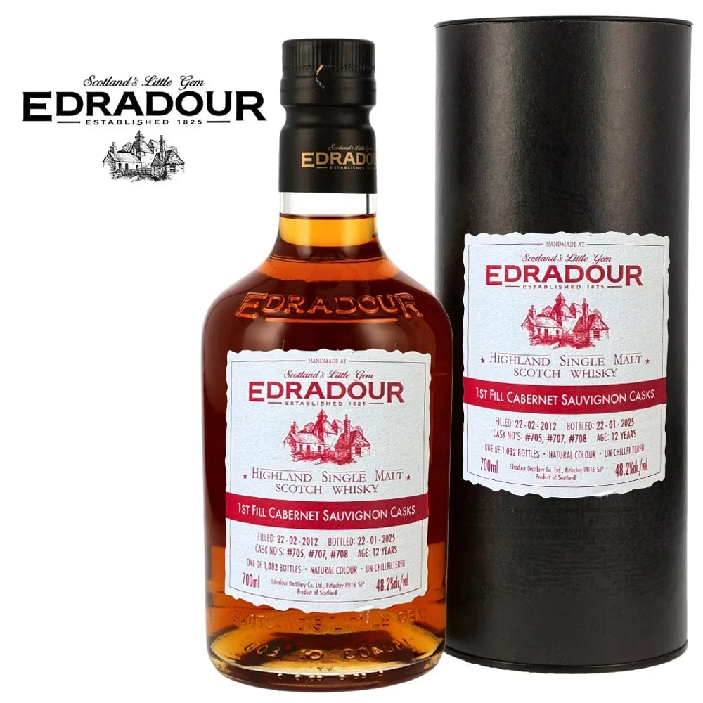 Edradour 12 Jahre - Cabernet Sauvignon Cask - 48,2% Vol.