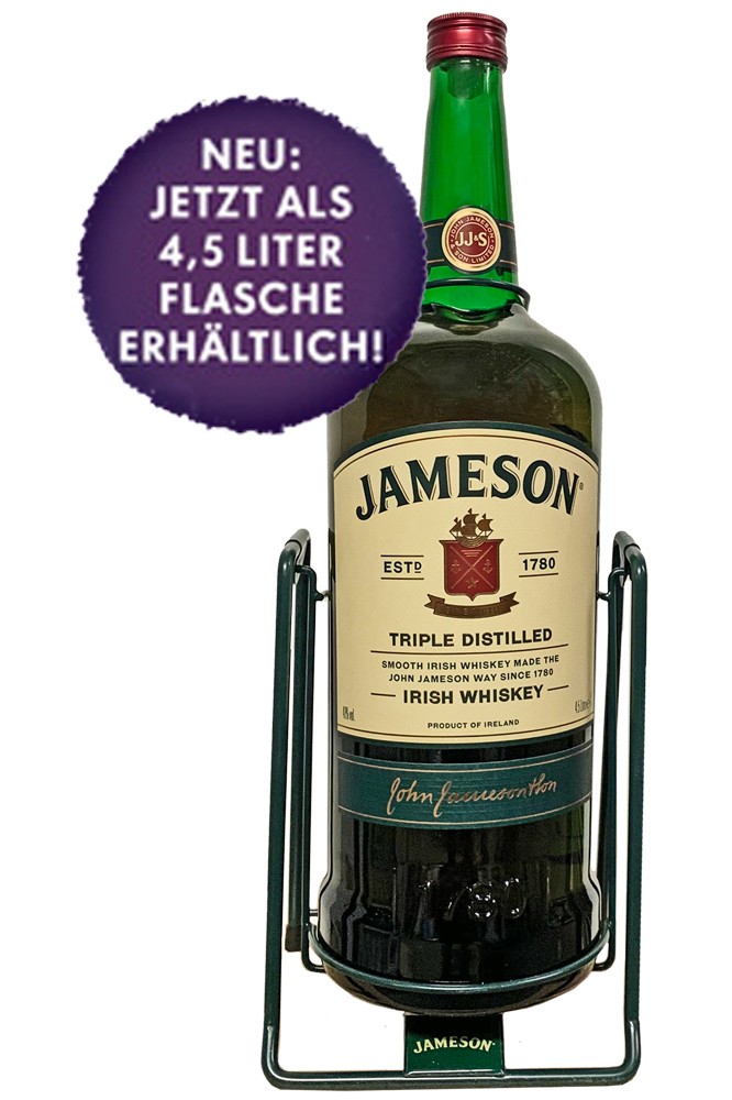 Jameson Irish Whiskey - 4,5 Liter mit Schaukel
