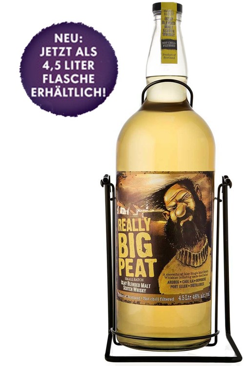 Big Peat Whisky - 4,5 Liter in Metallschaukel