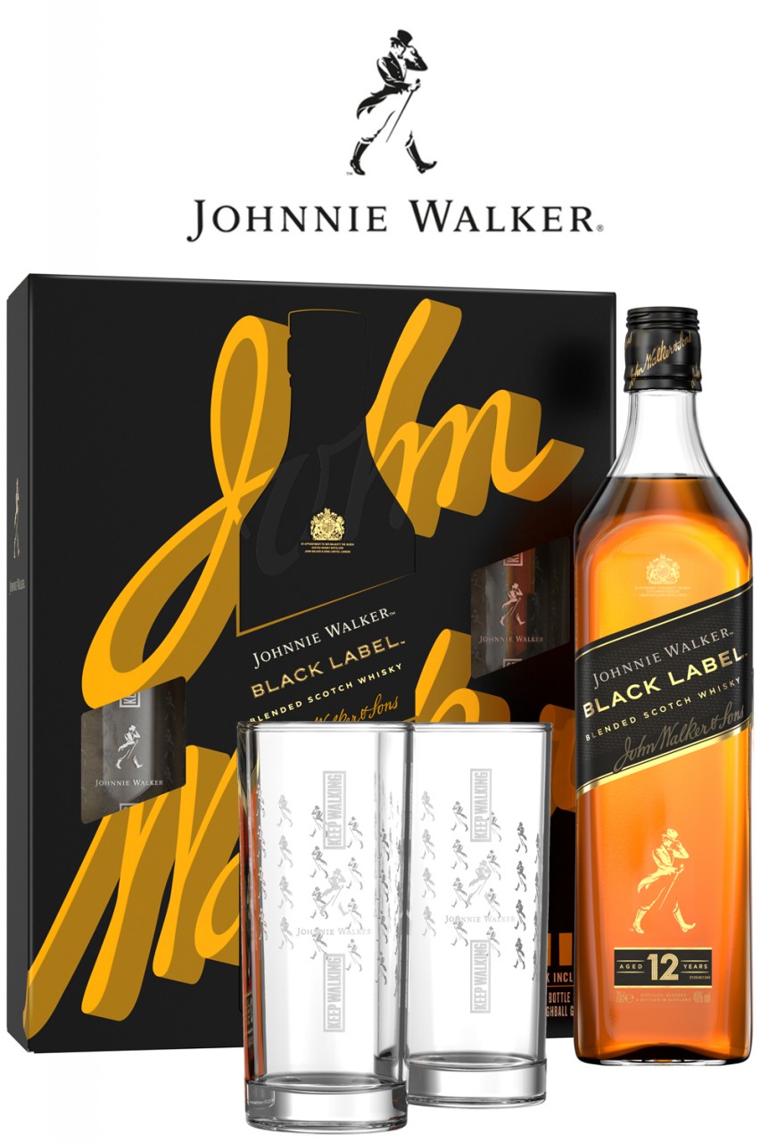 Johnnie Walker Black Label & Highball Glas