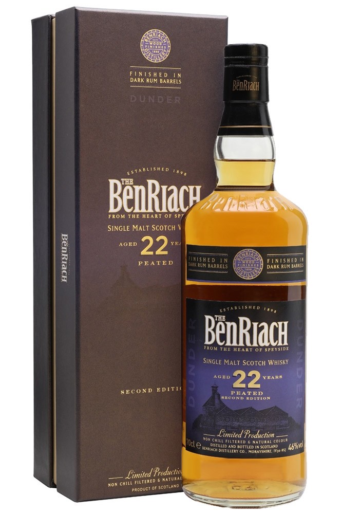 Benriach 22 Jahre Dunder Peated Dark Rum Cask
