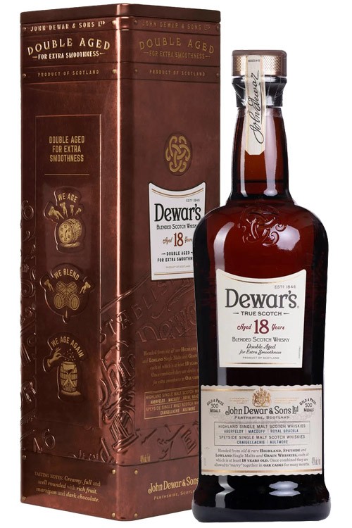Dewars's 18 Jahre Double Aged Blended Scotch 