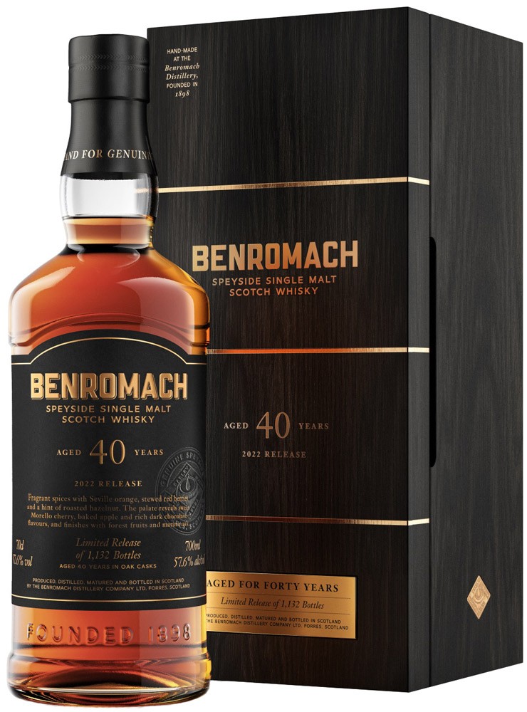 Benromach 40 Jahre Whisky