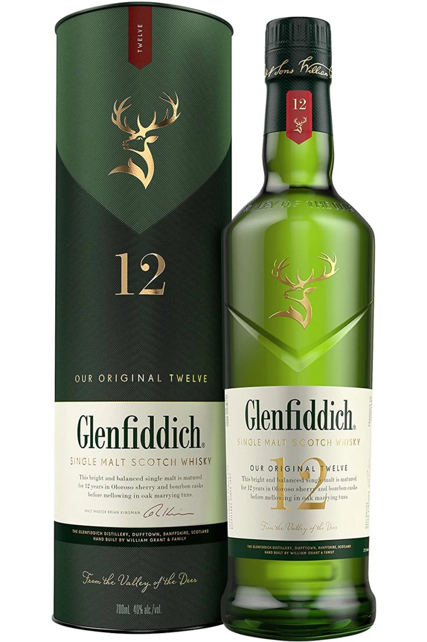 Single Whisky Scotch 12 Wizard Jahre Whisky Malt Glenfiddich -