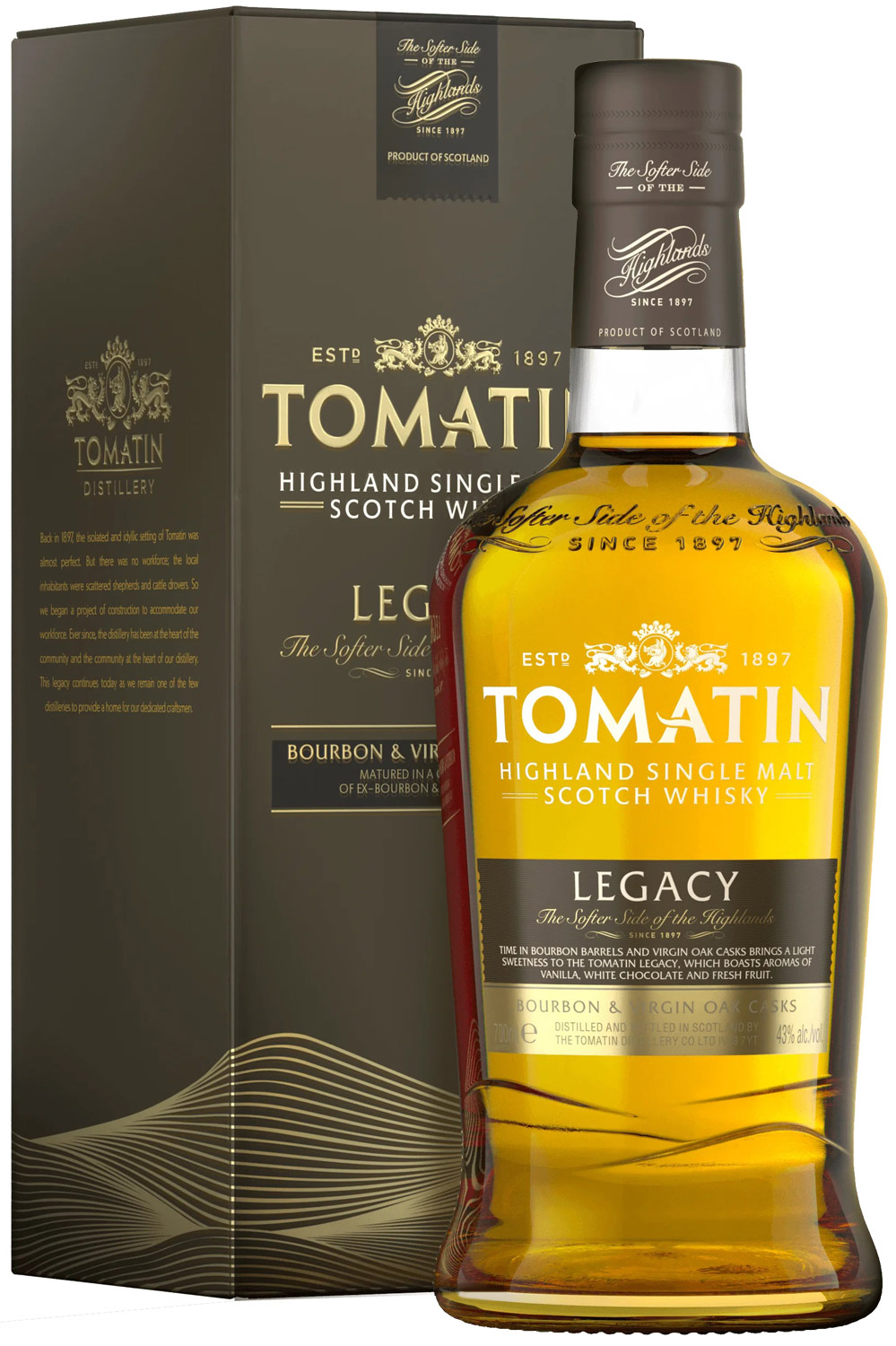 Scotch Single Whisky Malt Legacy Wizard Tomatin Whisky -